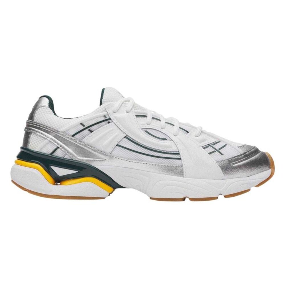 Under Armour Mens Sola Sneakers / White/Green/Gold